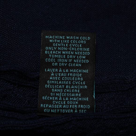 Faith & Zoe Navy Blue Open Front Mesh Panel Knit Cardigan Sweater Size L - Picture 9 of 11